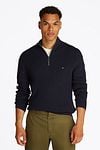 Tommy Hilfiger Racking Half-Zip Structure Navy Model / Voorkant