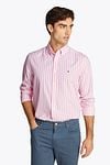 Tommy Hilfiger Poplin Shirt Stripes Pink Model / Voorkant