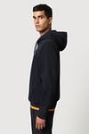 Napapijri Sweater à capuche Balis Crew Bleu Foncé Model / Zijkant