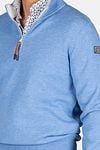 NZA Half Zip Sweater Samuel Blue Model / Detail