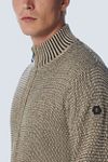 No Excess Cardigan Zipper Greige Model / Detail