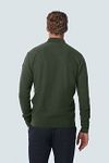 No Excess Cardigan Jacquard Dark Green Model / Achterkant