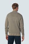 No Excess Cardigan Zipper Greige Model / Achterkant