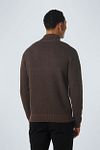 No Excess Half Zip Pullover Brown Model / Achterkant
