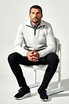 No Excess Half Zip Trui Beige Model / Voorkant