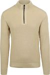 No Excess Pull Demi-Zip Mélanger Structure Beige 25230937-122 commander en ligne | Suitable