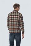 No Excess Shirt Checks Caramel  Model / Achterkant