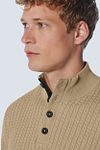 No Excess Mocker Pullover Beige   Model / Detail