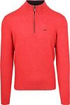 NZA Half Zip Sweater Christopher Melange Red order online | 24HN414-1507 | Suitable Spain