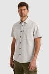PME Legend Short Sleeve Overhemd Dobby Off White Model / Voorkant