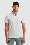 PME Legend Half-Zip Polo Shirt Interlock Ecru Model / Voorkant