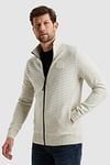 PME Legend Sweat Zip Jacket Ecru Model / Zijkant
