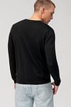 Olymp Pullover O-Neck Wool Navy Model / Achterkant