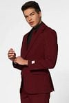 OppoSuits Anzug Blazing Burgundy Model / Zijkant