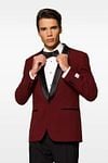 OppoSuits Anzug Hot Burgundy Model / Voorkant