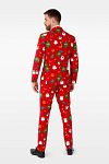 OppoSuits Festivity Rood Kostuum Model / Achterkant