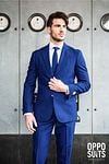 OppoSuits Navy Royale Anzug Model / Sfeerbeeld