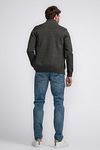 Petrol Cardigan Elim Dark Green Model / Achterkant