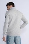 Petrol Cardigan Kankakee Grey Model / Achterkant
