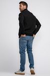 Petrol Cardigan Sitka Black Model / Achterkant