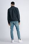 Petrol Denim Jack Navy Model / Achterkant