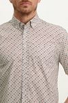 State Of Art Short Sleeve Hemd Druck Rosa Model / Detail