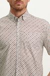State Of Art Short Sleeve Shirt Print Pink Model / Detail