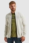 PME Legend Cardigan Cargo Knitted Ecru Model / Voorkant