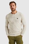 PME Legend Embroidery Floss Pullover Ecru Model / Voorkant