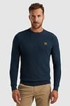 PME Legend Sweater Mouliné Navy Model / Voorkant
