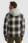 PME Legend Overshirt Checks Blue Green Model / Achterkant