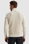 PME Legend Knitted Rollneck Pullover Ecru Model / Achterkant