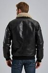 PME Legend Lederjacke Buff Hudson Schwarz Model / Achterkant