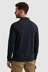 PME Legend Longsleeve Poloshirt Streep Navy Model / Voorkant