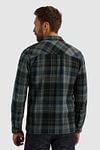 PME Legend Overshirt Dobby Ruit Zwart Grijs Model / Achterkant
