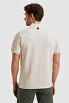 PME Legend Polo Shirt Jacquard Jersey Ecru Model / Achterkant