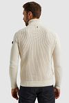 PME Legend Pull Knitted Col Roulé Ecru Model / Achterkant