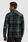 PME Legend Surchemise Dobby A Carreaux Noir Gris Model / Achterkant