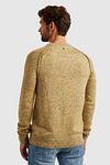 PME Legend Sweater Wool Mix Melange Yellow Model / Achterkant