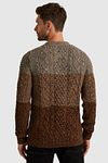 PME Legend Sweater Melange Brown Model / Achterkant