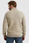 PME Legend Wolblend Half Zip Trui Ecru Model / Achterkant