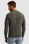 PME Legend Sweater Logo Beluga Green Model / Achterkant
