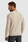 PME Legend Sweater Mouliné Ecru Model / Achterkant