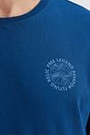 PME Legend Single Jersey T Shirt Print Blue Model / Detail