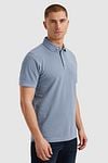 PME Legend Polo Shirt Garment Dye Piqué Blue Model / Zijkant
