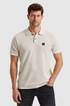 PME Legend Polo Shirt Knitted Ecru Model / Voorkant