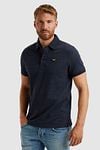 PME Legend Poloshirt Jacquard Jersey Navy Model / Voorkant