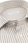 Profuomo Hemd Streifen Cutaway Beige Product / Detail