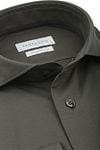 Profuomo Japanese Knitted Overhemd Donkergroen Product / Detail