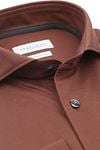 Profuomo Japanese Knitted Shirt Brique Product / Detail